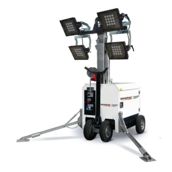 Svetelná veža Generac mobile MT1, 4x 185 W LED lampy